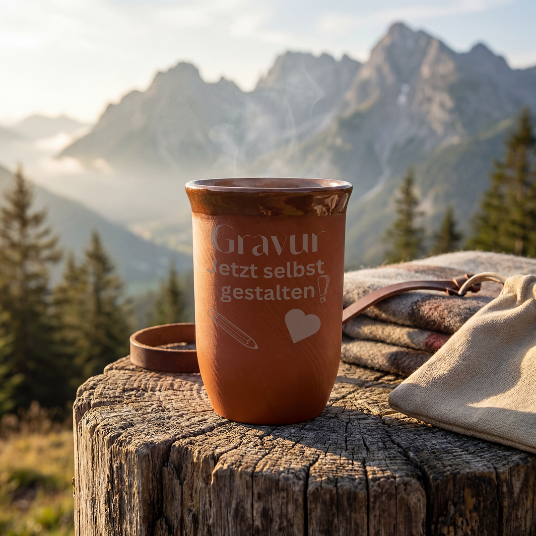 Personalisierter Tonbecher 0,4L – frei gestaltbar