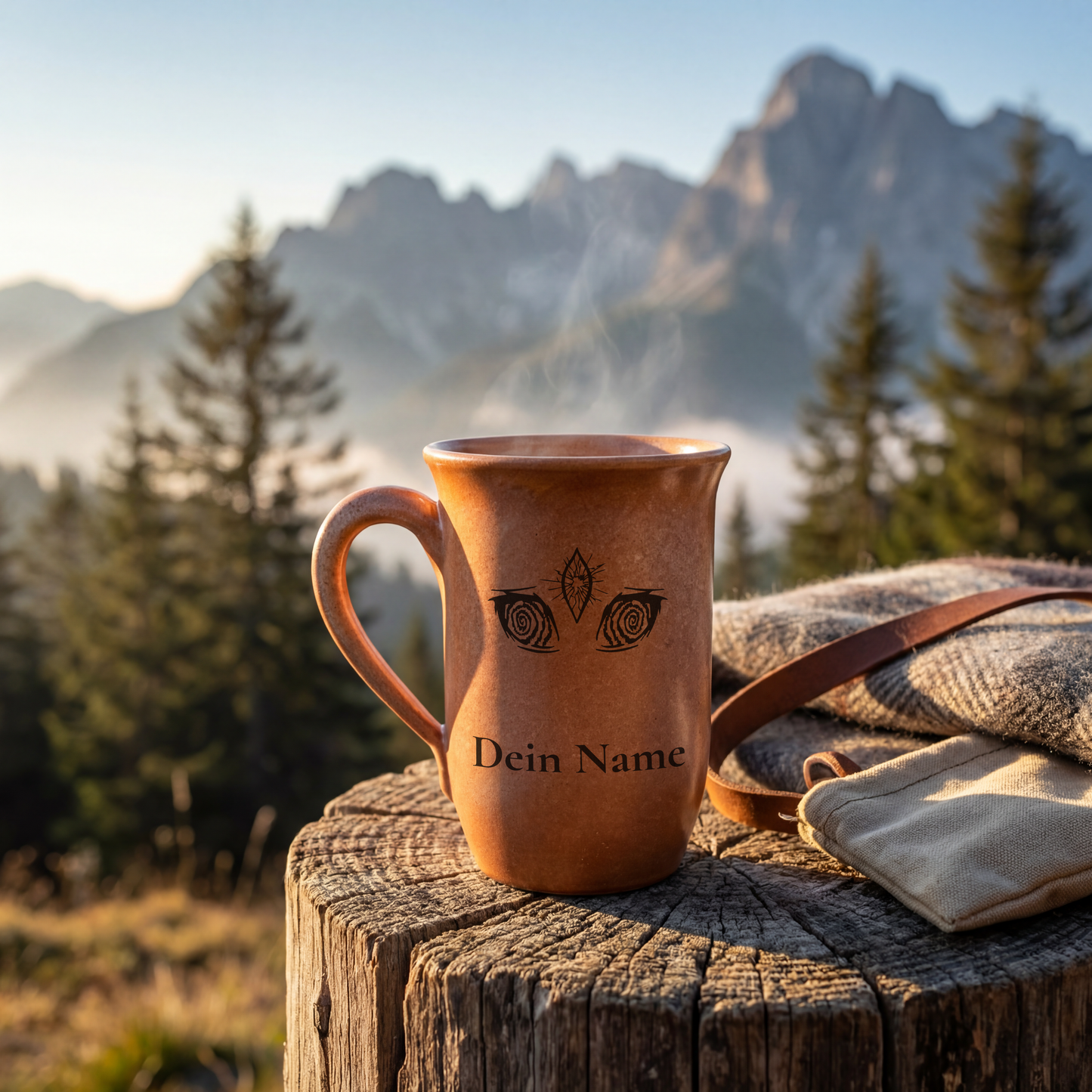 Tontasse Der Gebrochene 0,4L – mit Name – Spezies Kollektion – Sandstein