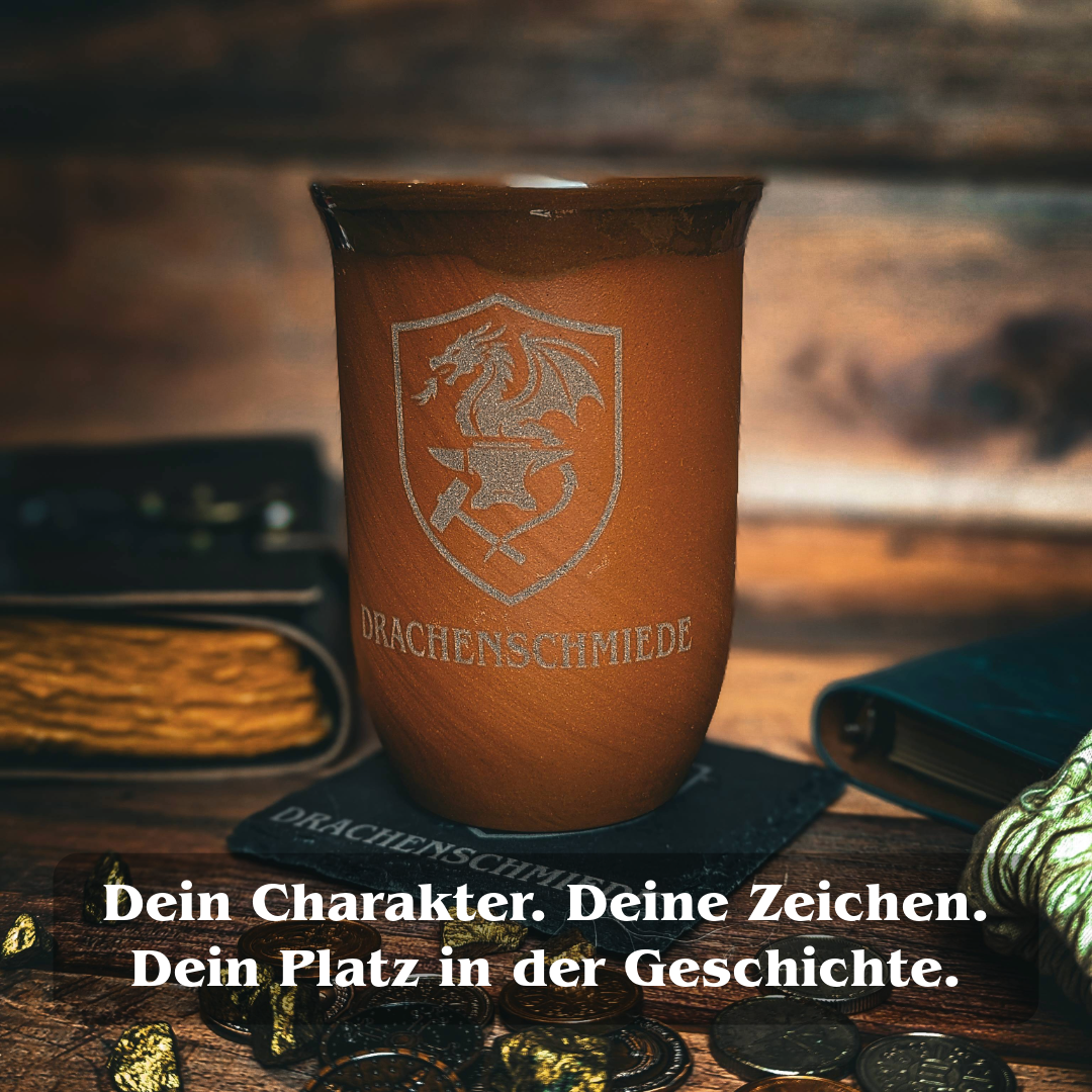 Tonbecher 0,4L mit eigner Gravur – frei gestaltbar