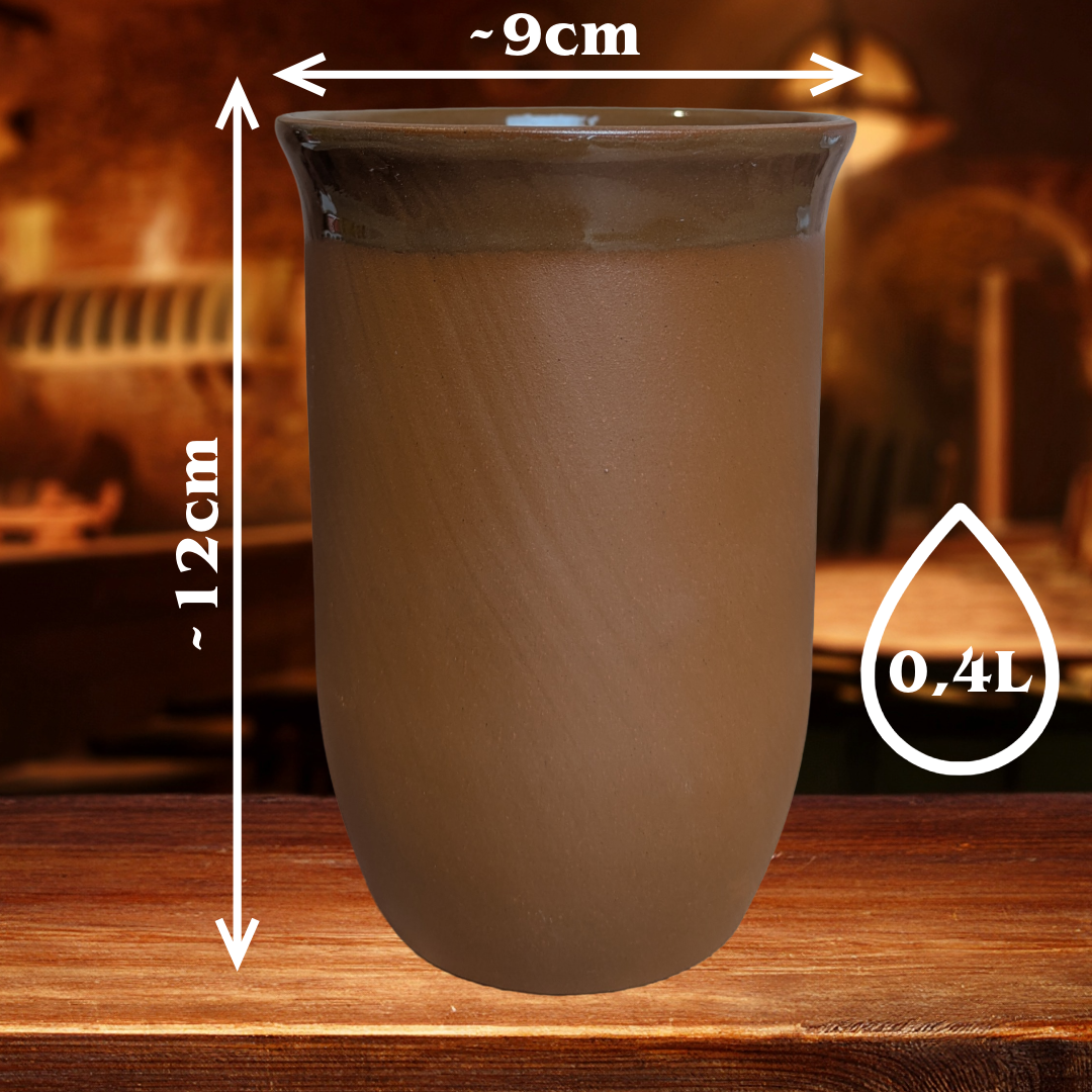Tonbecher 0,4L mit eigner Gravur – frei gestaltbar