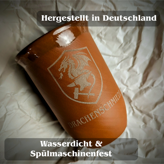 Tonbecher 0,4L mit eigner Gravur – frei gestaltbar