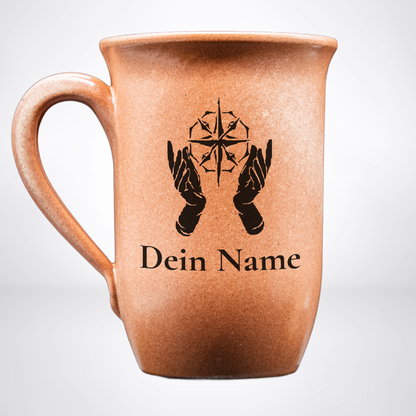 Tontasse Heiler 0,4L – mit Name – Proficiencies Kollektion – Sandstein