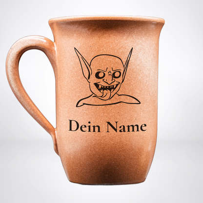 Tontasse Goblin 0,4L – mit Name – Spezies Kollektion – Sandstein