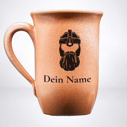 Tontasse Zwerg 0,4L – mit Name – Spezies Kollektion – Sandstein