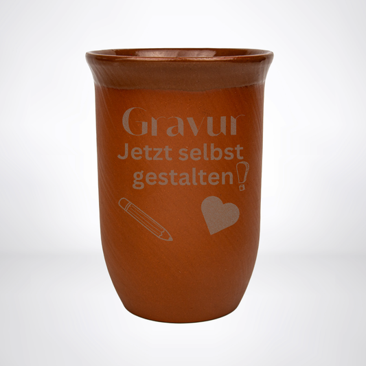 Personalisierter Tonbecher 0,4L – frei gestaltbar