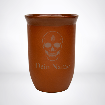 Tonbecher Sterblicher 0,4L – mit Name – Spezies Kollektion – Natur
