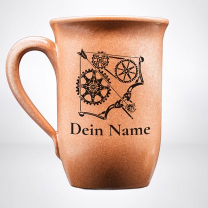 Tontasse Artificer 0,4L – mit Name – Proficiencies Kollektion – Sandstein
