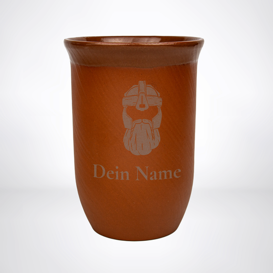 Tonbecher Zwerg 0,4L – mit Name – Spezies Kollektion – Natur