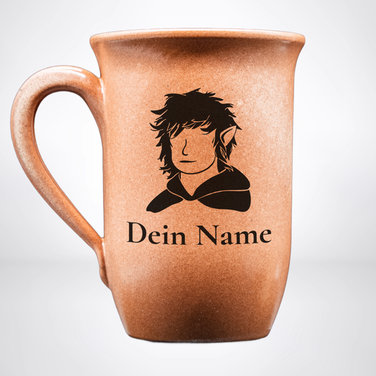 Tontasse Halbling 0,4L – mit Name – Spezies Kollektion – Sandstein