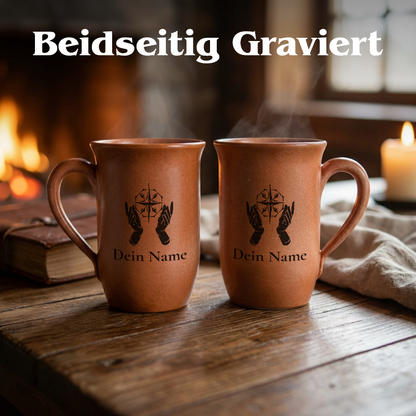 Tontasse Heiler 0,4L – mit Name – Proficiencies Kollektion – Sandstein