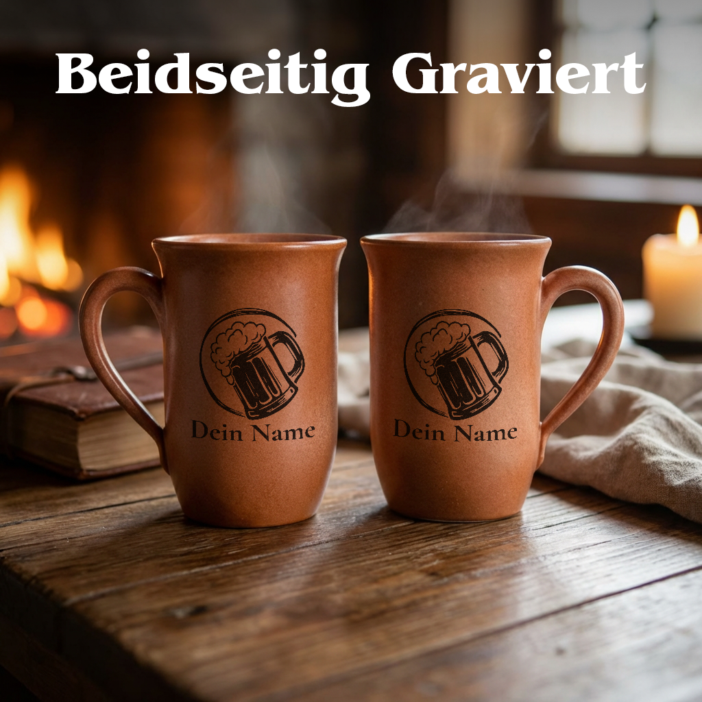 Tontasse Tavernenmeister 0,4L – mit Name – Proficiencies Kollektion – Sandstein