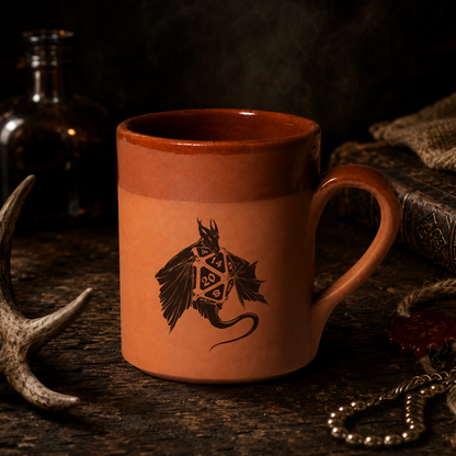 Tavernen-Tasse Drachenschatz aus Ton 0,33L