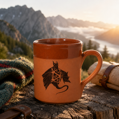 Tavernen-Tasse Drachenschatz aus Ton 0,33L