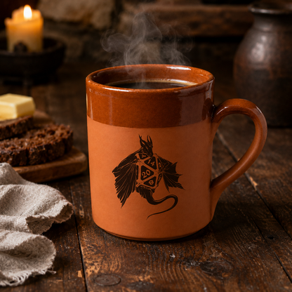 Tavernen-Tasse Drachenschatz aus Ton 0,33L
