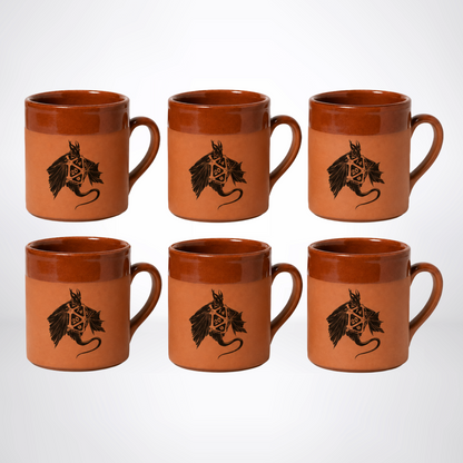 Tavernen-Tasse Drachenschatz aus Ton 0,33L