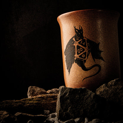 Tonbecher Drachenschatz - 0,4L - "Sandstein"