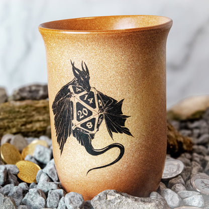 Tonbecher Drachenschatz - 0,4L - "Sandstein"