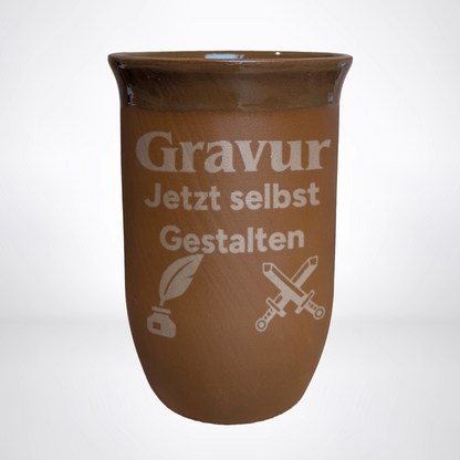 Tonbecher 0,4L mit eigner Gravur – frei gestaltbar