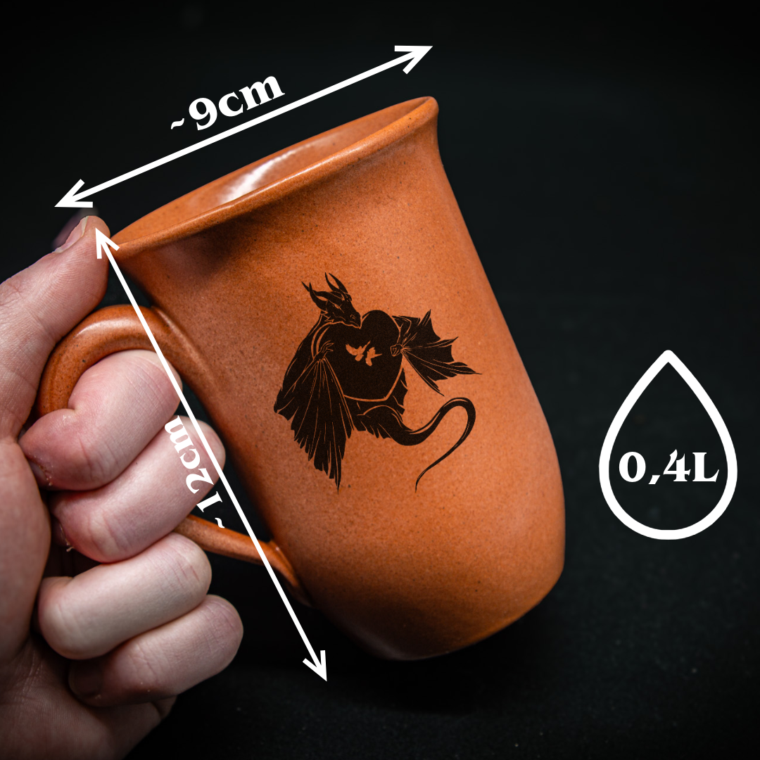Tontasse Drachenherz - 0,4L - "Sandstein"