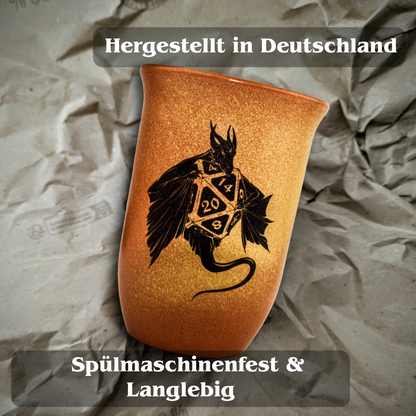 Tonbecher Drachenschatz - 0,4L - "Sandstein"